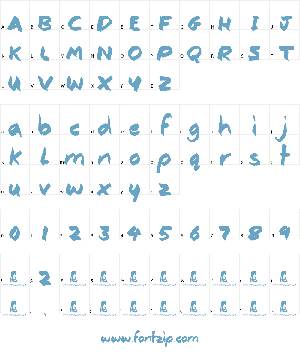 Consistency Measures Font Character